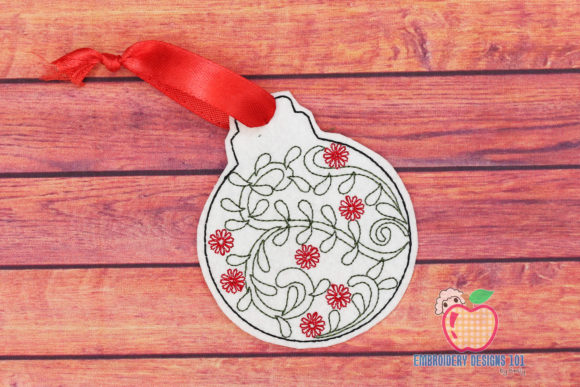 Christmas Ball with Flower Design Review for Apparel Projects