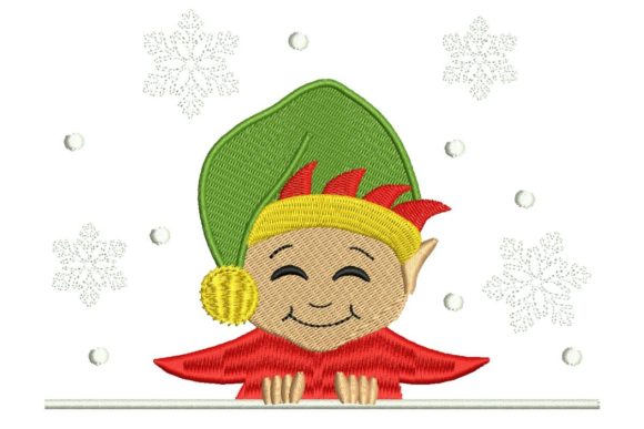 Christmas Elf Split: A Festive Embroidery Design for Craft Fair Success