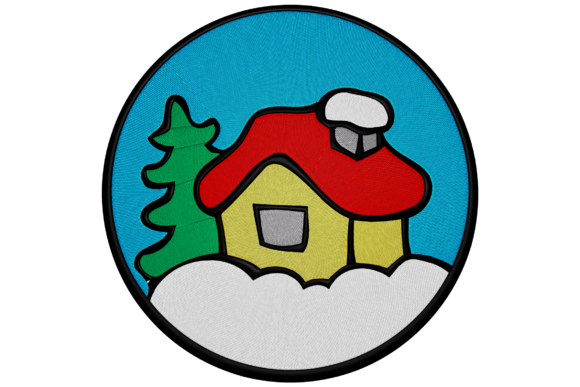 Christmas Little House Embroidery Design Review for Gift Products
