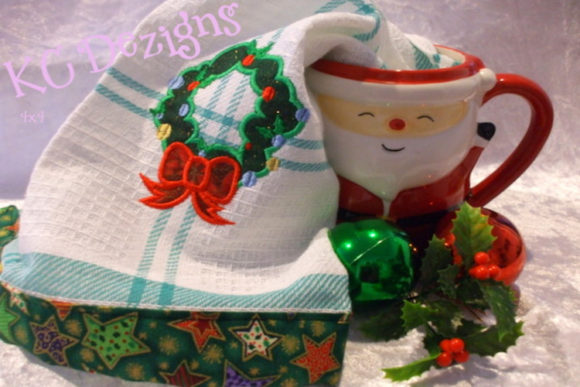 Christmas Wreath with Bow Review for Seasonal Embroidery Projects