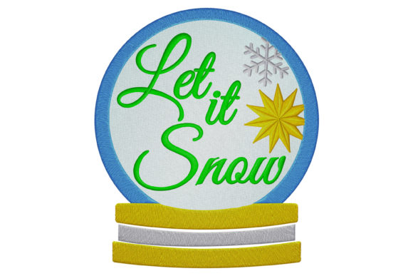 Let It Snow Crystal Ball Embroidery Design Review