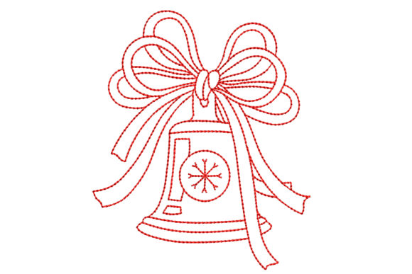 Redwork Christmas Bell Review for Real Projects